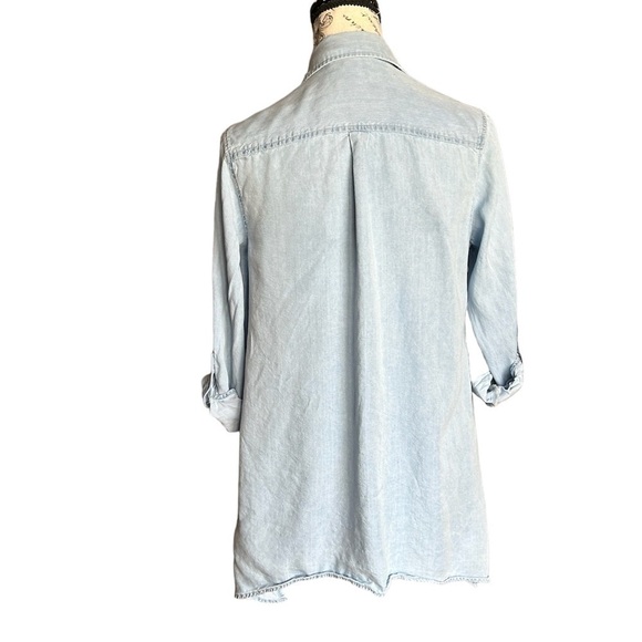 Jean button-down long sleeve shirt - Picture 3 of 4